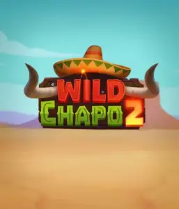 Step into the vibrant Mexican desert with the Wild Chapo 2 game by Relax Gaming, showcasing a whimsical bull wearing a sombrero amid a serene desert backdrop. This graphic captures the excitement and culture of the game, ideal for those who love culturally inspired slots, providing a captivating play experience.