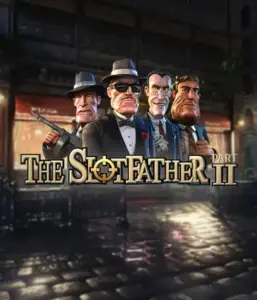 Step into the shadowy world of The Slotfather Part II game by Betsoft, highlighting four iconic mafia characters set against a moody urban backdrop. This image portrays the intense atmosphere of the organized crime with its detailed character design and ominous setting. Great for fans of crime dramas, promising a thrilling adventure. 