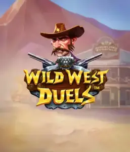  Step into the rugged world of "Wild West Duels" by Pragmatic Play, featuring a gritty gunslinger ready for a showdown. The image shows a fierce cowboy with crossed pistols, set against a dusty Western town. His intense eyes and elaborate attire highlight the theme of the Old West. The game's title is clearly displayed in a striking font, complementing the exciting theme. 